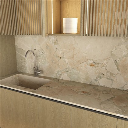 Breccia Aurora Natural-Encimera beige